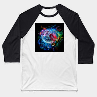 Psychedelic bubbles Baseball T-Shirt